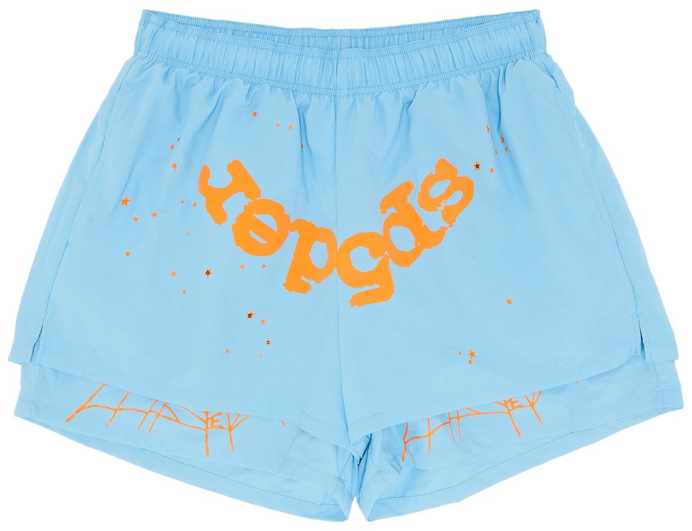 Sp5der OG Web Double Layer Short 'Light Blue'