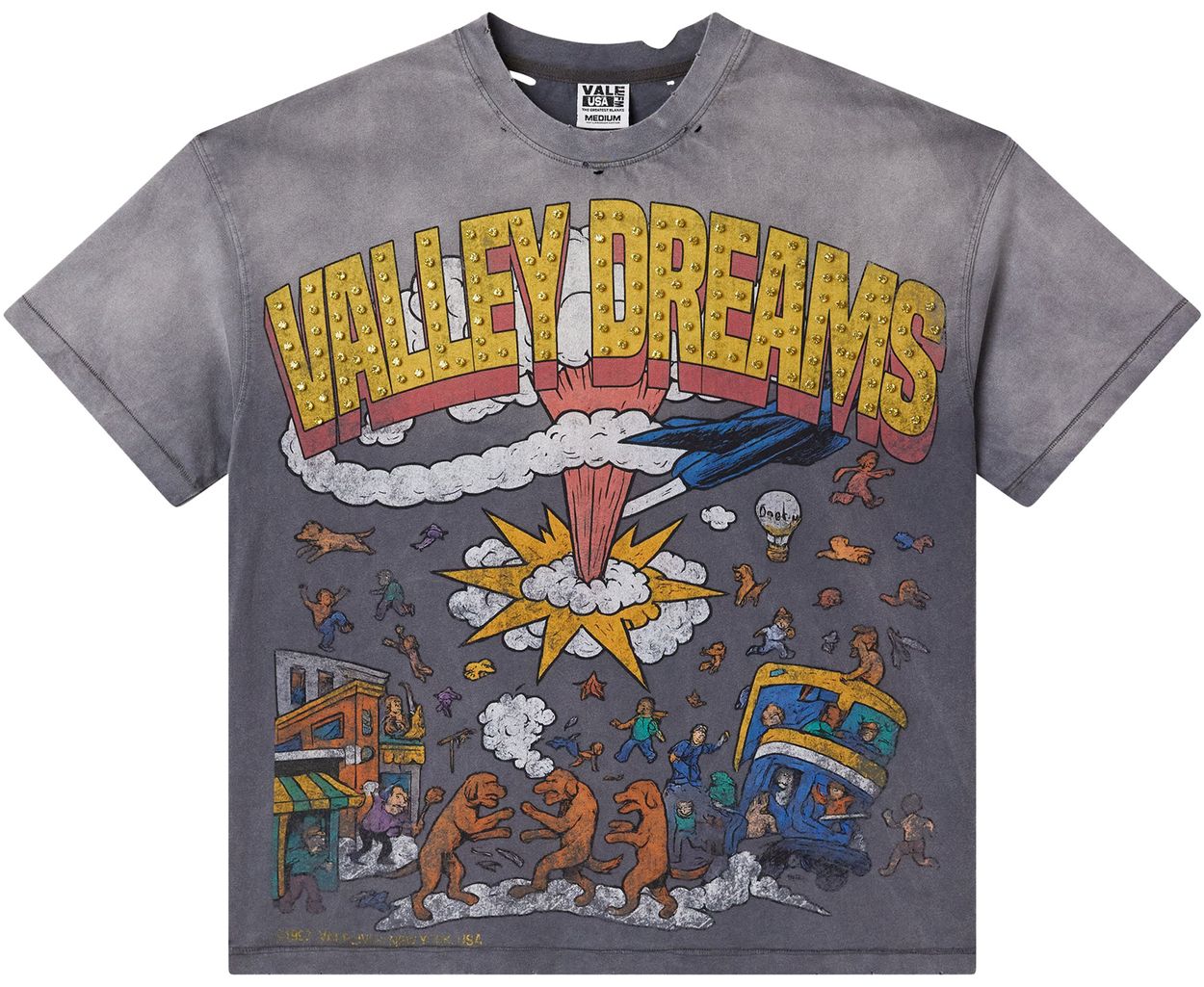 Vale FADED CHAOS BLING TEE