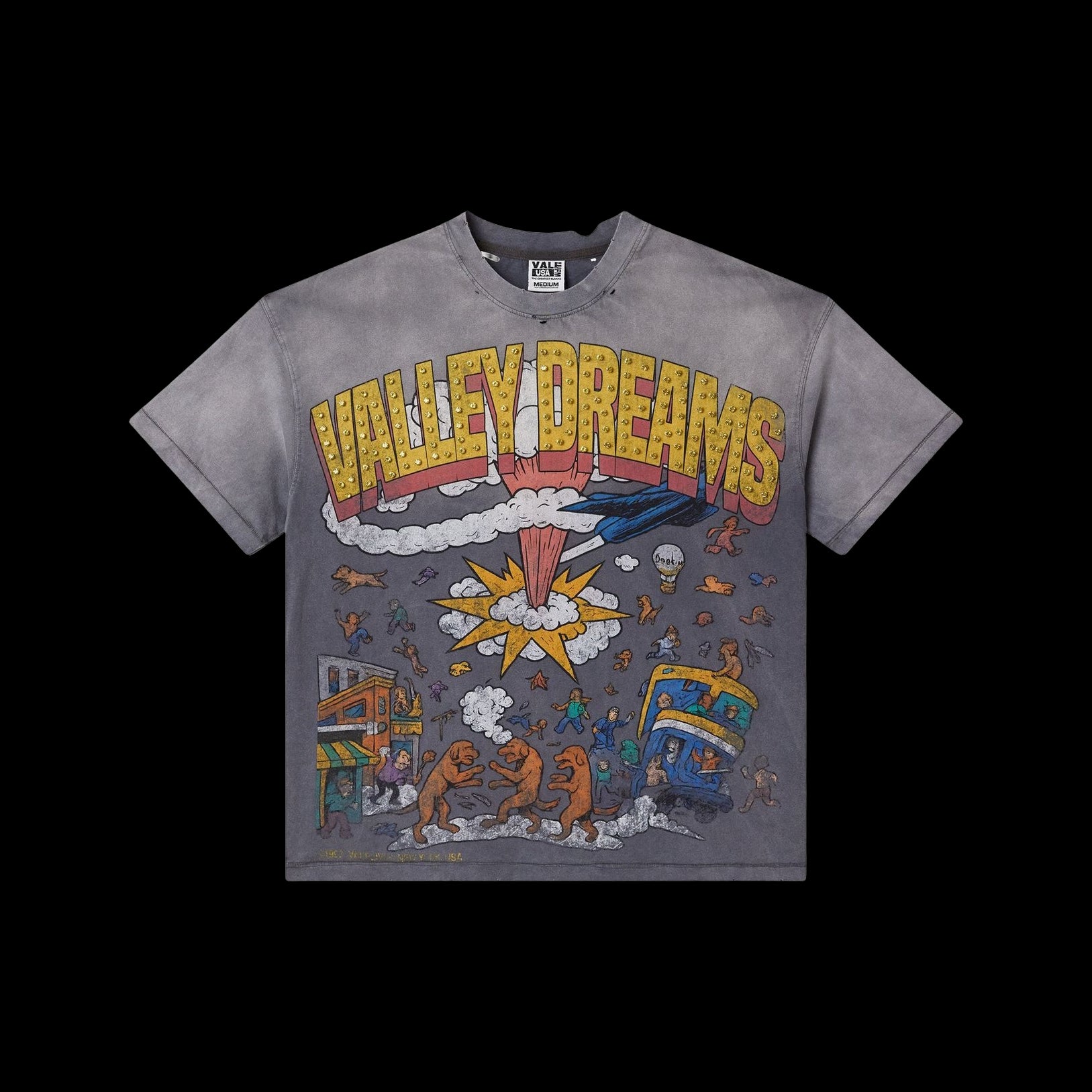 Vale FADED CHAOS BLING TEE