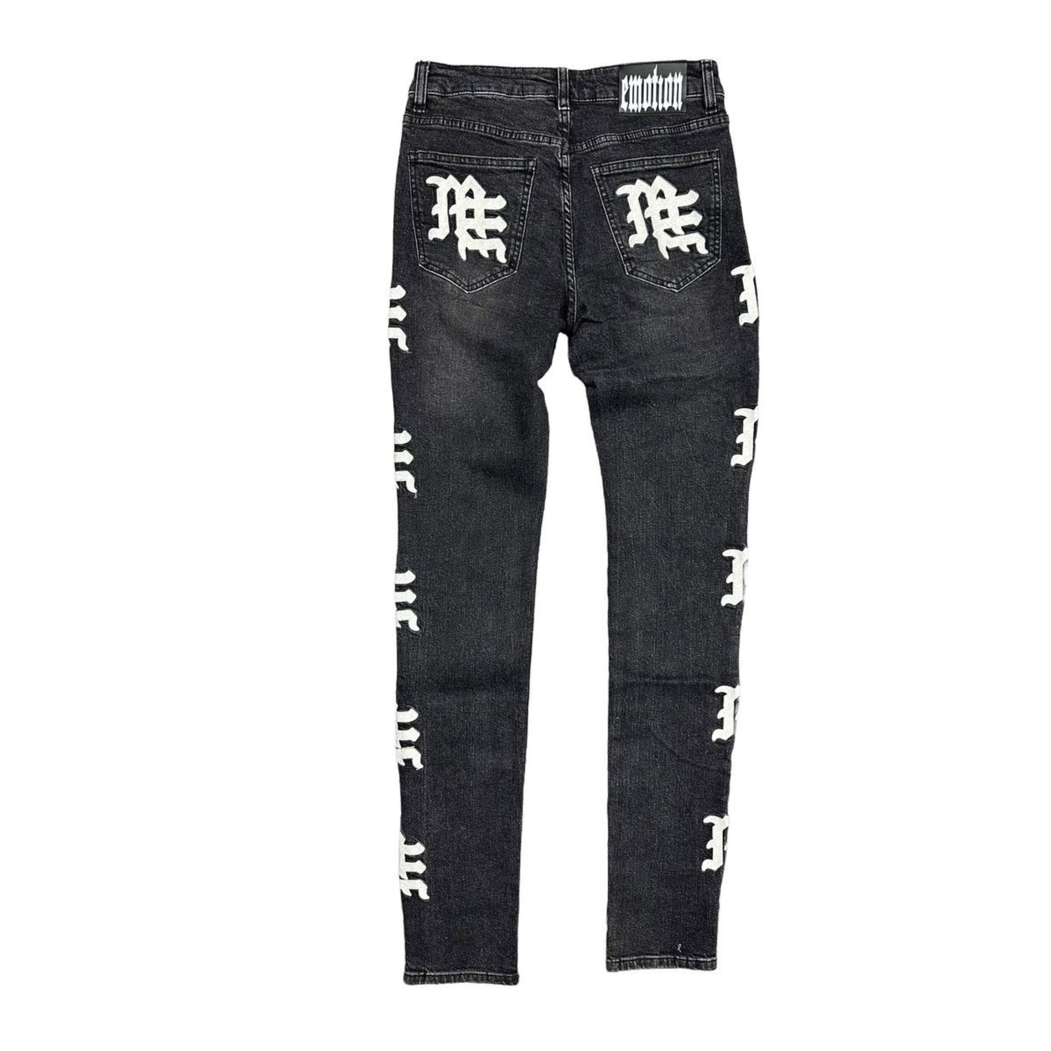 Mixed Emotions Monogram Denim Black Wash