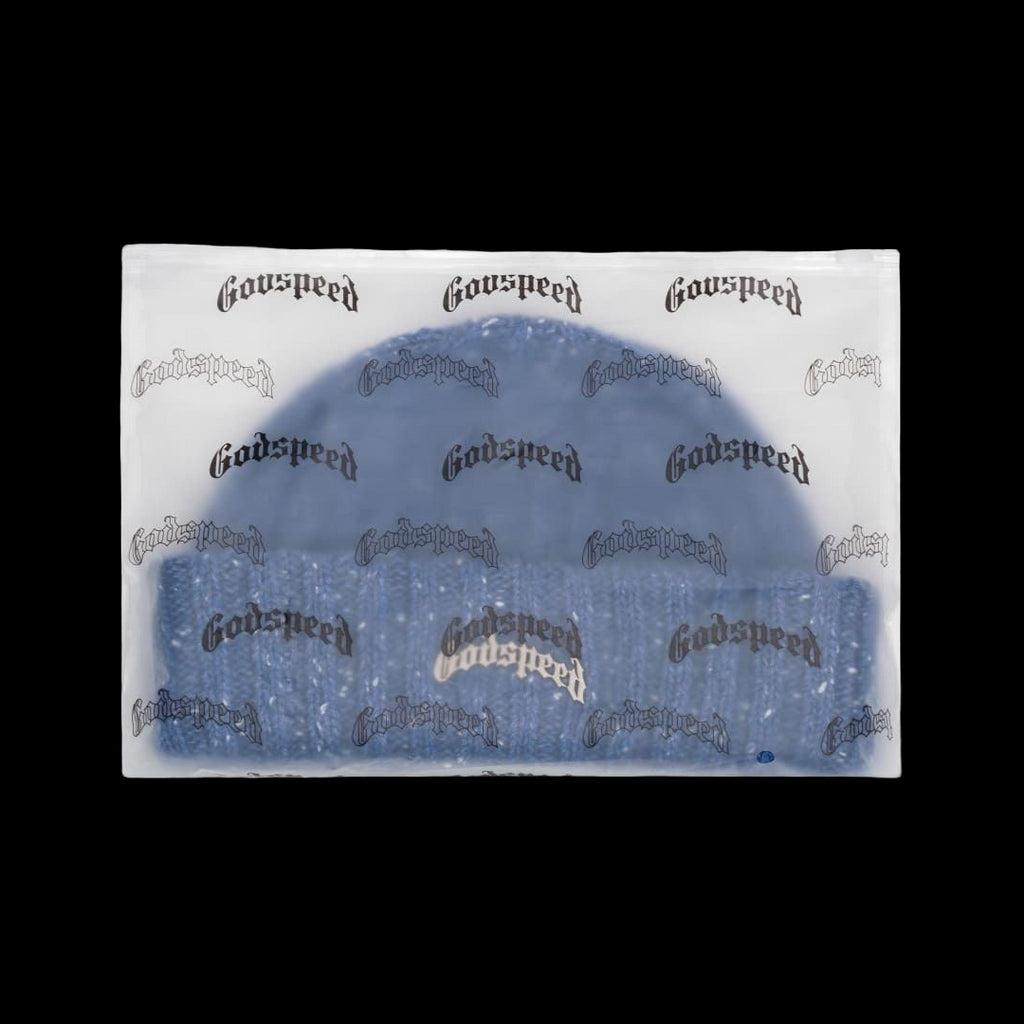 Godspeed Og Logo Emblem Beanie Blue Speckle