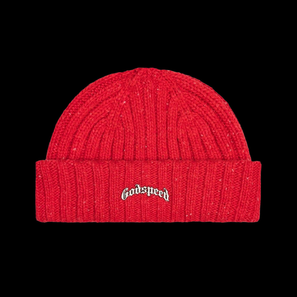 Godspeed Og Logo Emblem Beanie Red Speckle
