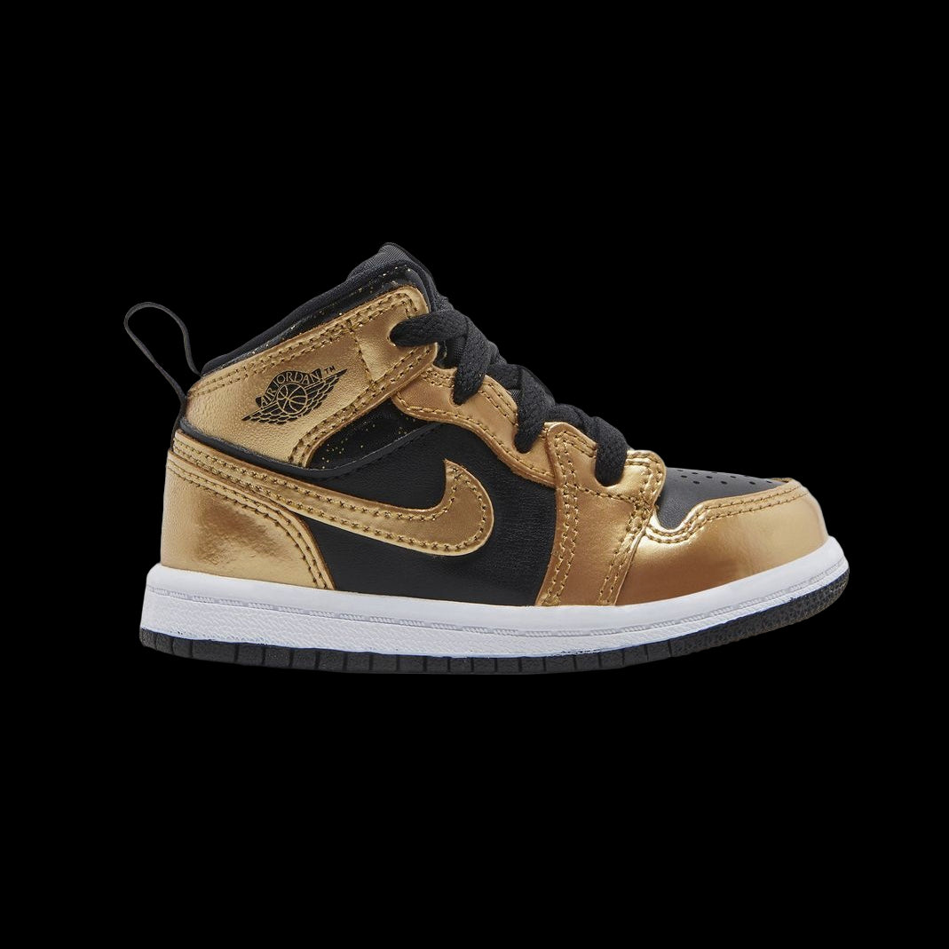 Air Jordan 1 Mid SE TD 'Metallic Gold Black'