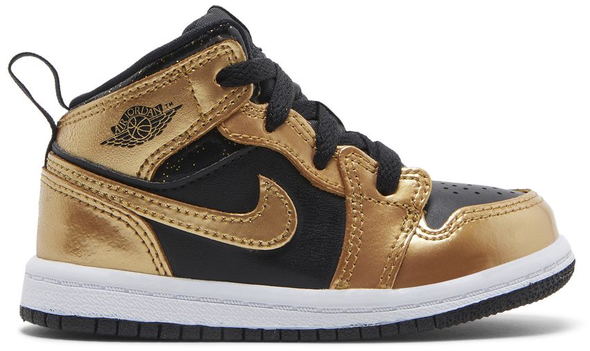Air Jordan 1 Mid SE TD 'Metallic Gold Black'