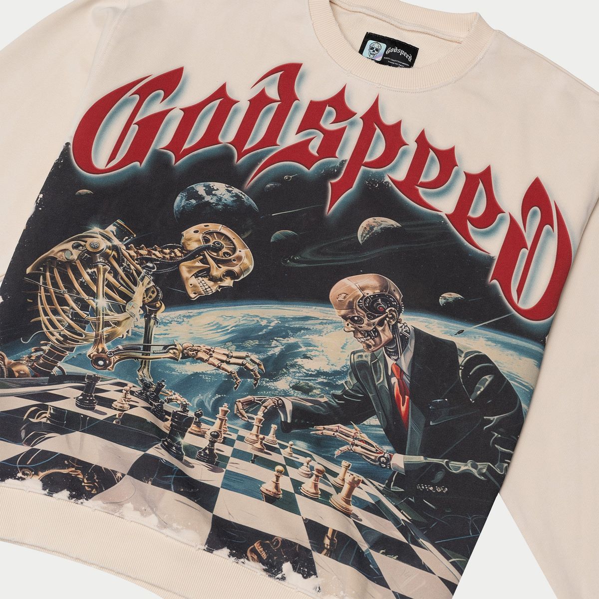 Godspeed Checkmate Sweatshirt Bone