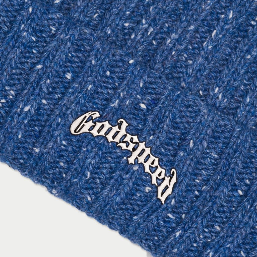 Godspeed Og Logo Emblem Beanie Blue Speckle