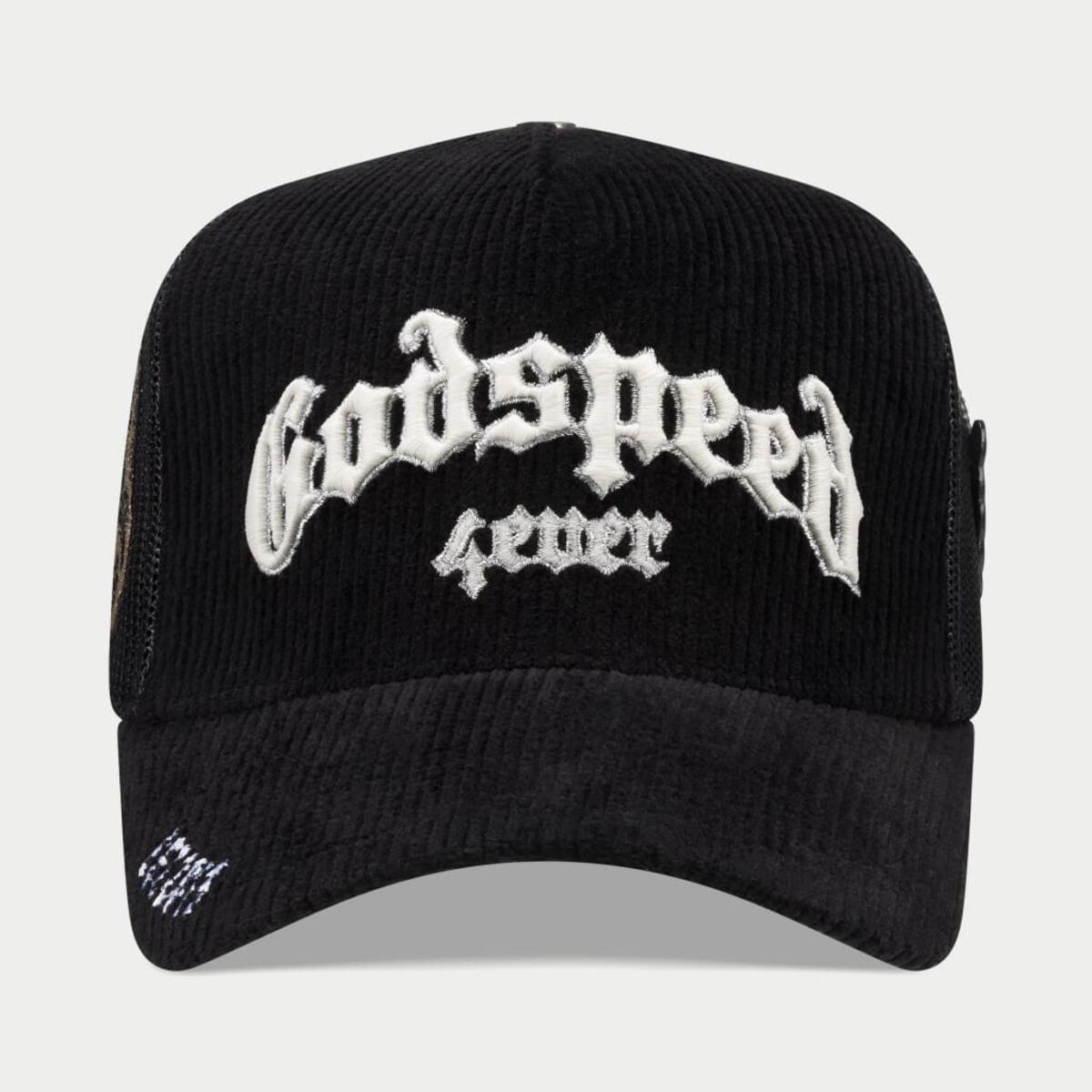 GodSpeed GS FOREVER TRUCKER HAT (Black Corduroy)