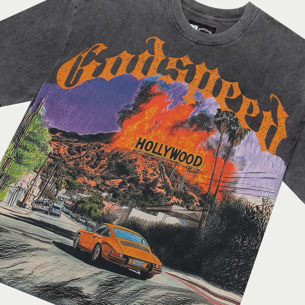 Godspeed Los Scandalous Tee Grey Wash