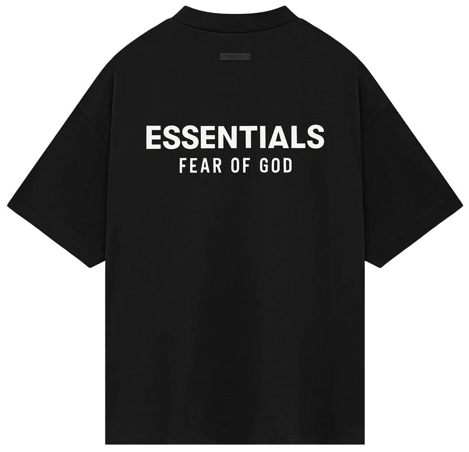 Essentials Jet Black SS25 Tee