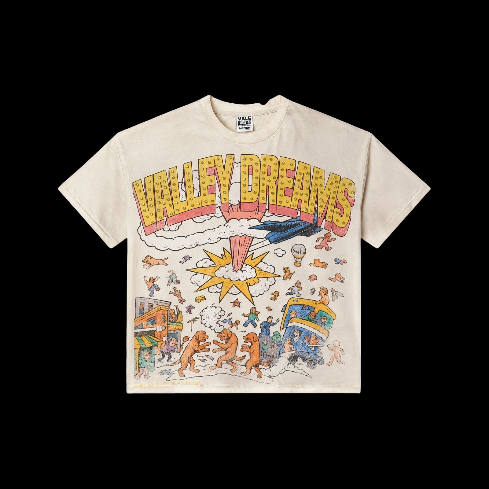 Vale CHAOS BLING TEE CREME