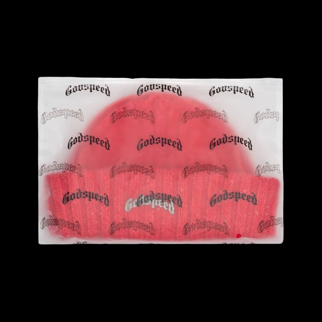 Godspeed Og Logo Emblem Beanie Red Speckle