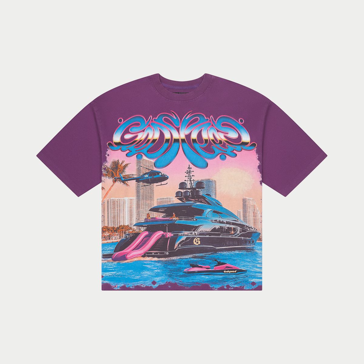 Godspeed Memento Vivere Tee Grape