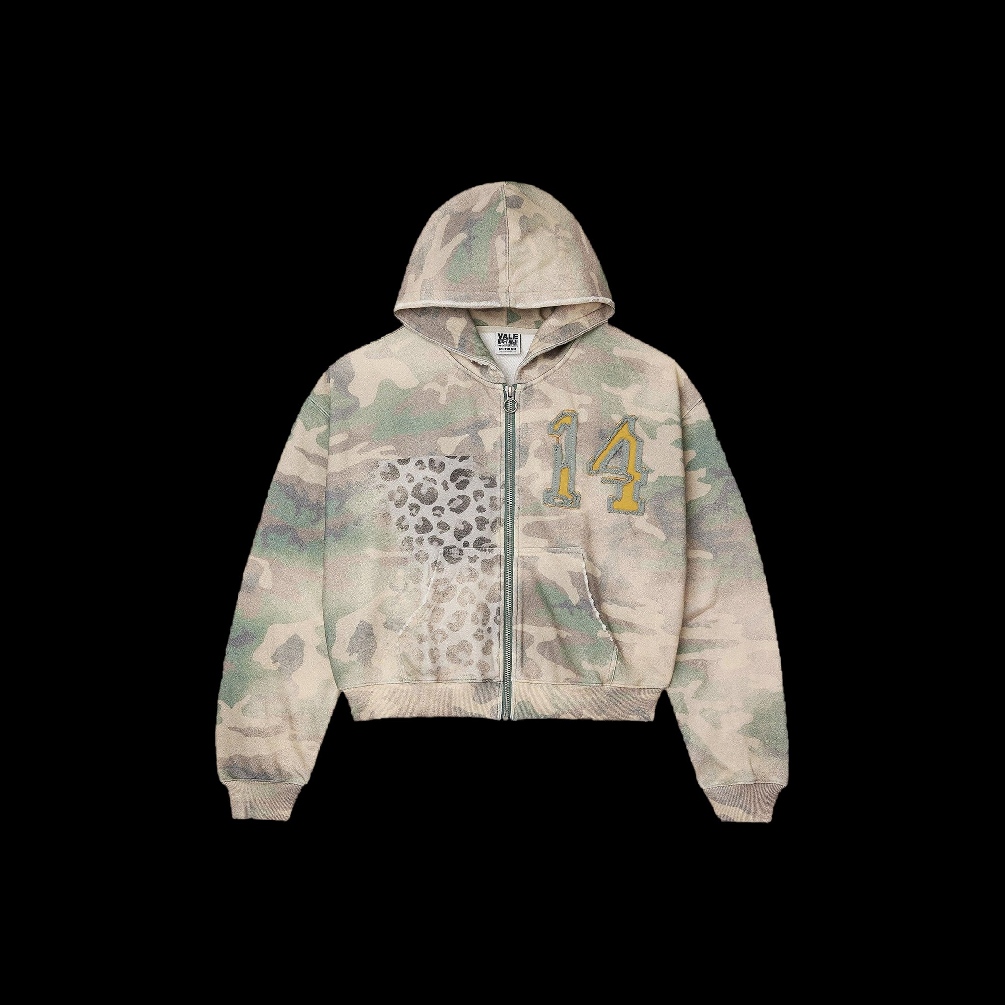 VALE CHEETAH 14 CAMO ZIP UP