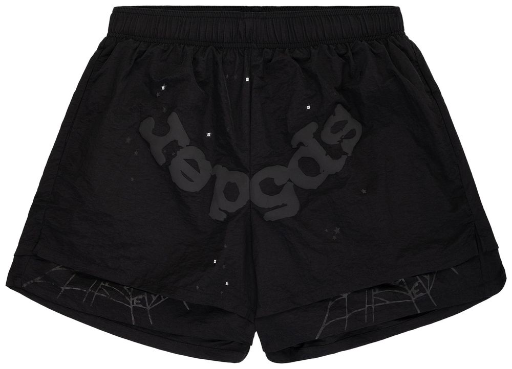 Sp5der OG Web Double Layer Short 'Black'
