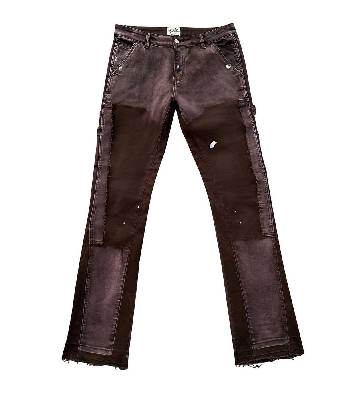 Triple Sevens Flare Jeans Brown