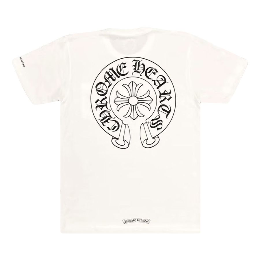 Chrome Hearts Horseshoe Logo Pocket T-Shirt 'White'