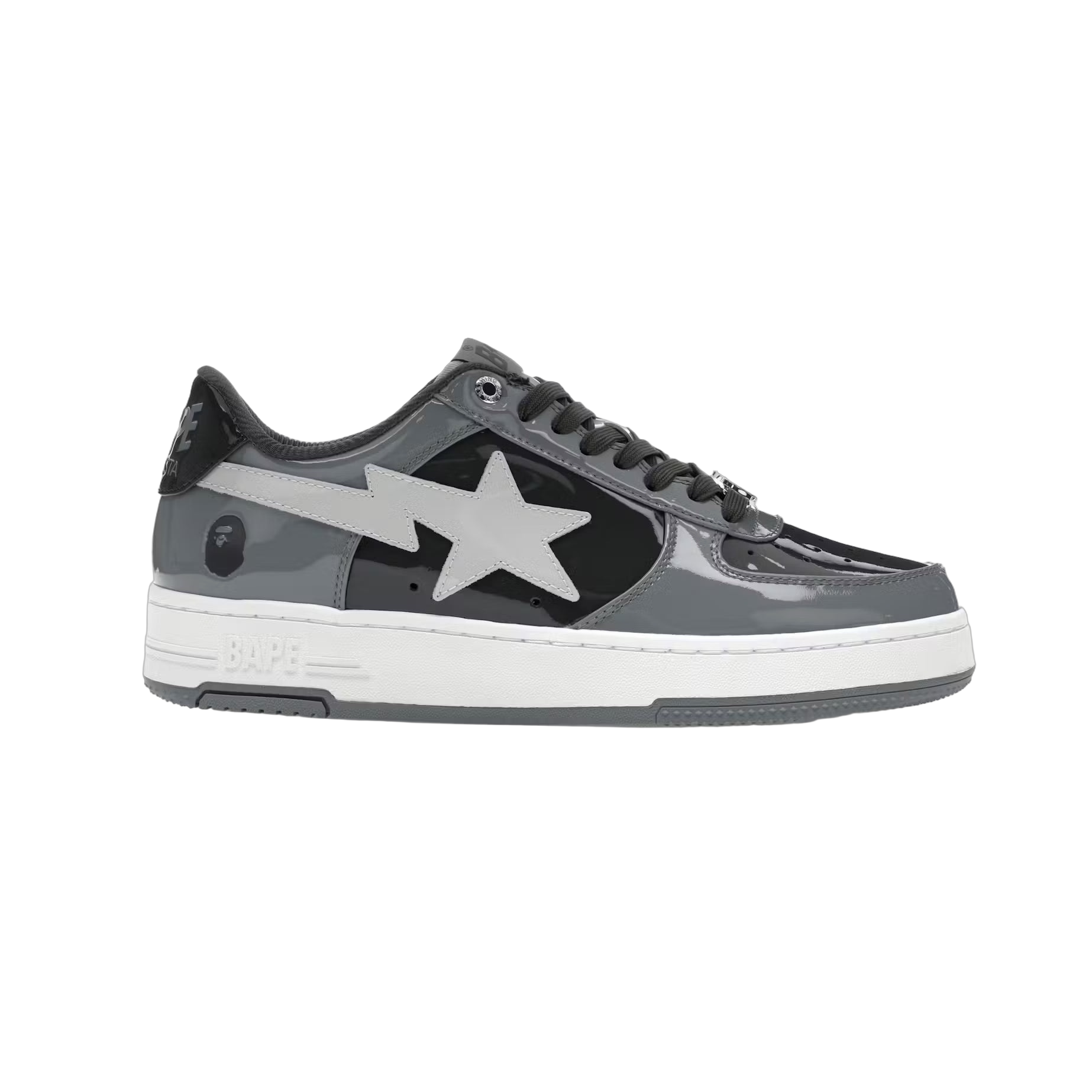 Bapesta #1 Patent Black & Grey