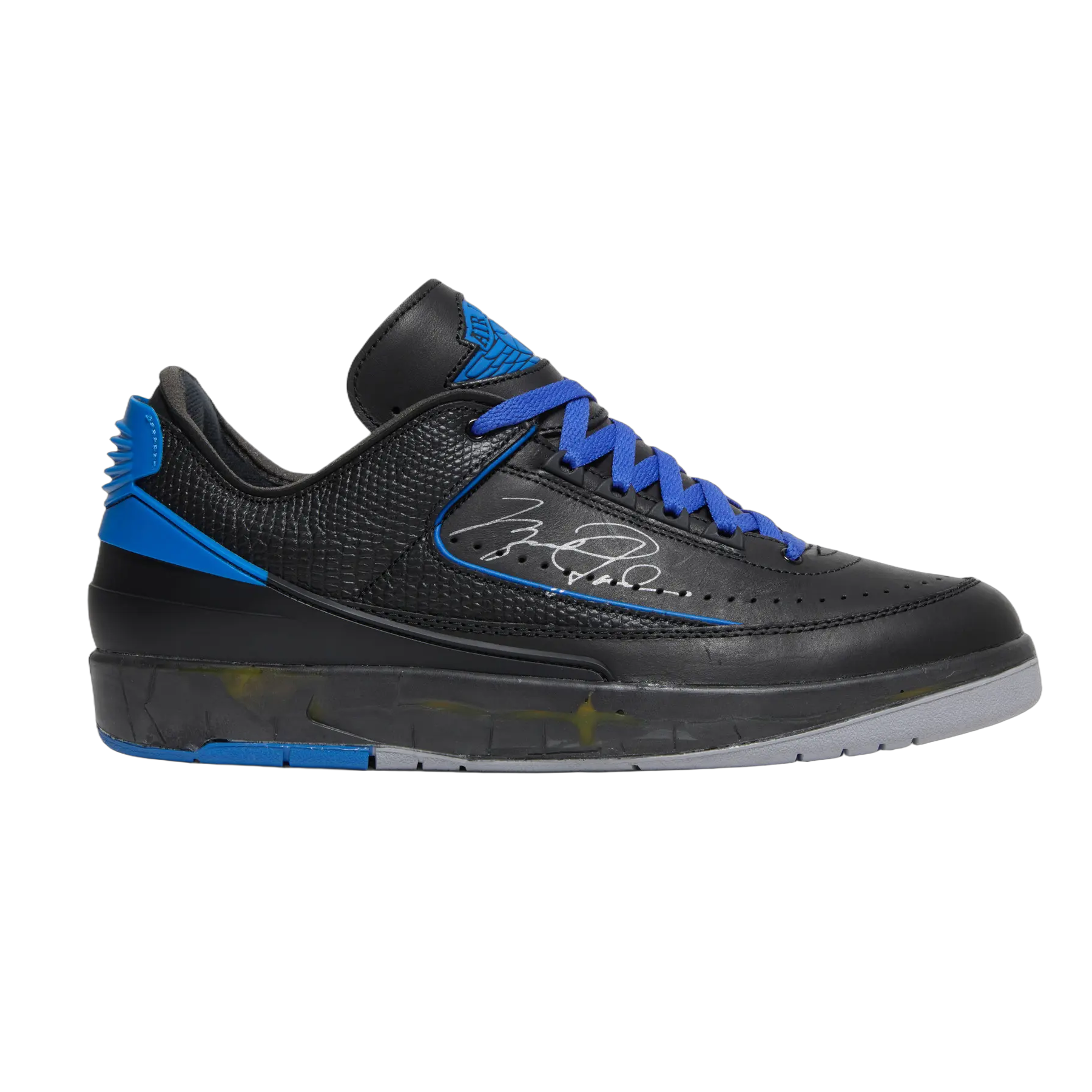 Pre-Owned Off-White x Air Jordan 2 Retro Low SP 'Black Varsity Royal'