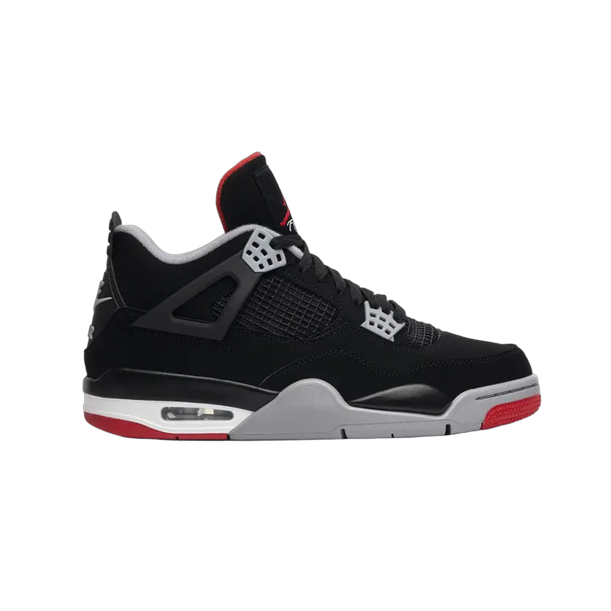 Jordan Air Jordan 4 Retro OG 'Bred' 2019 Size 10.5/12W (Moderately Worn Pre-Owned) - Image 1