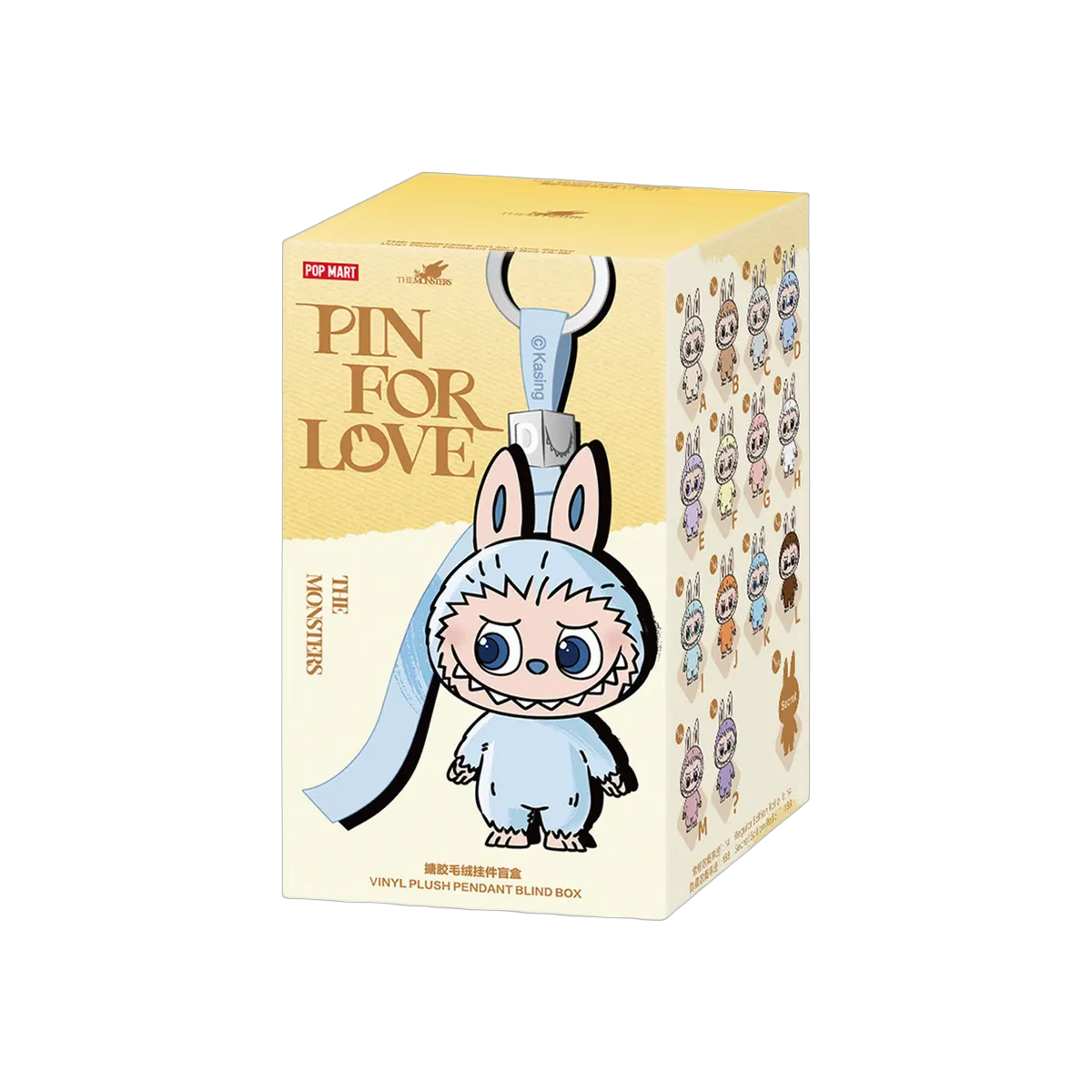 Pop Mart Labubu THE MONSTERS Pin for Love Series A-M Vinyl Plush Pendant Blind Box 'Mystery'
