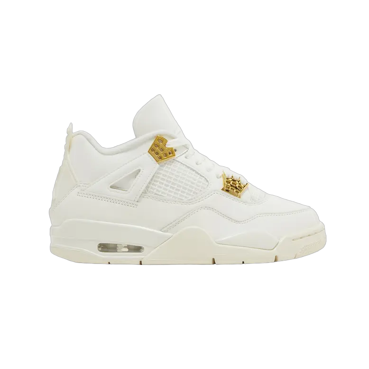 No Box Wmns Air Jordan 4 Retro 'Metallic Gold'