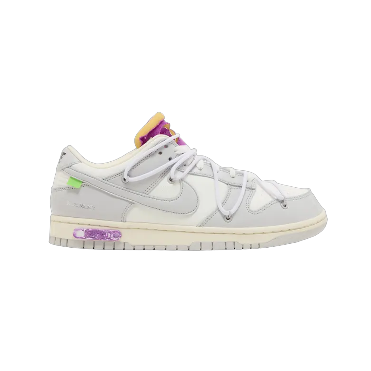 No Box Nike Off-White x Dunk Low 'Lot 03 of 50'