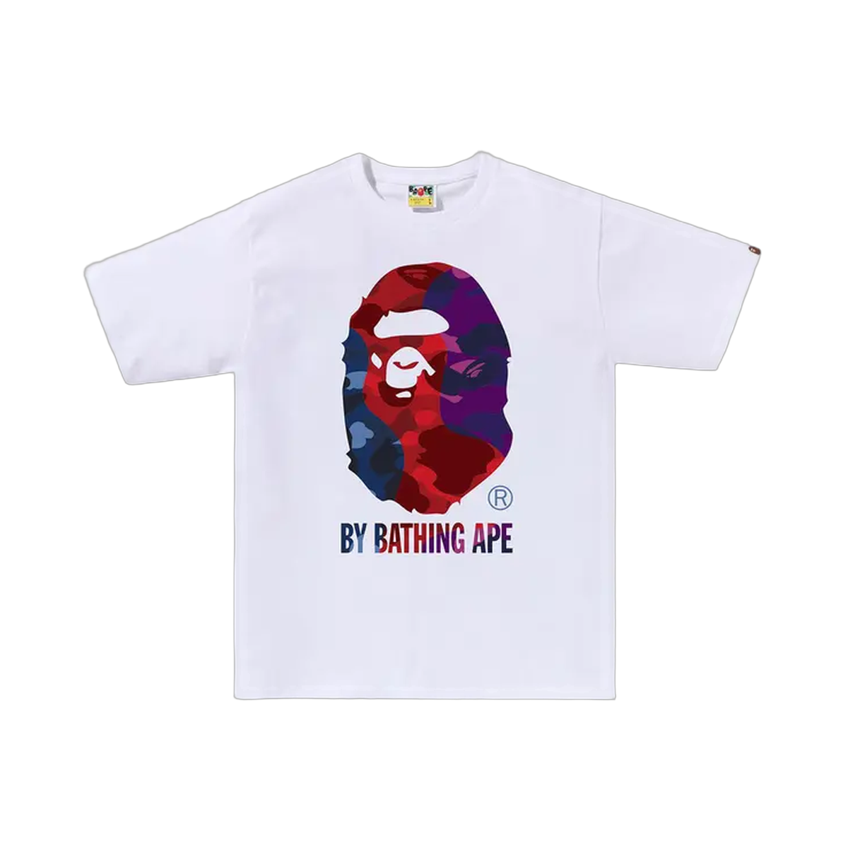 BAPE Color Camo Crazy By Bathing Ape Tee 'White'