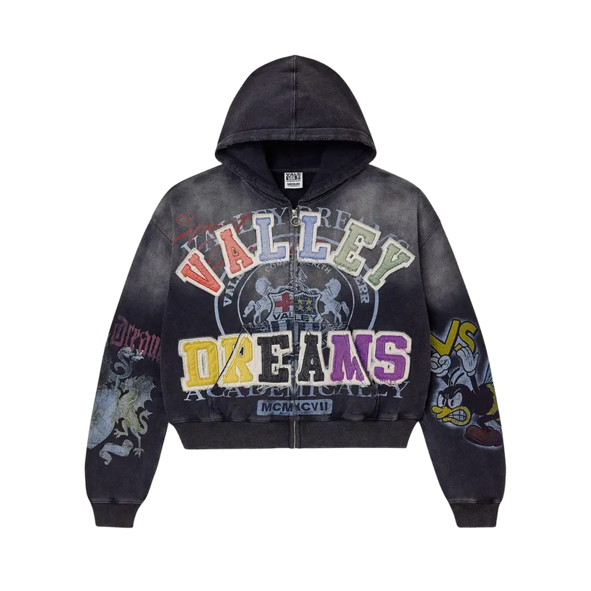 Vale Forever Blasted Zip Up 'Black'