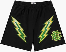 Eric Emanuel Short 'Black/Green/Yellow Bolt'