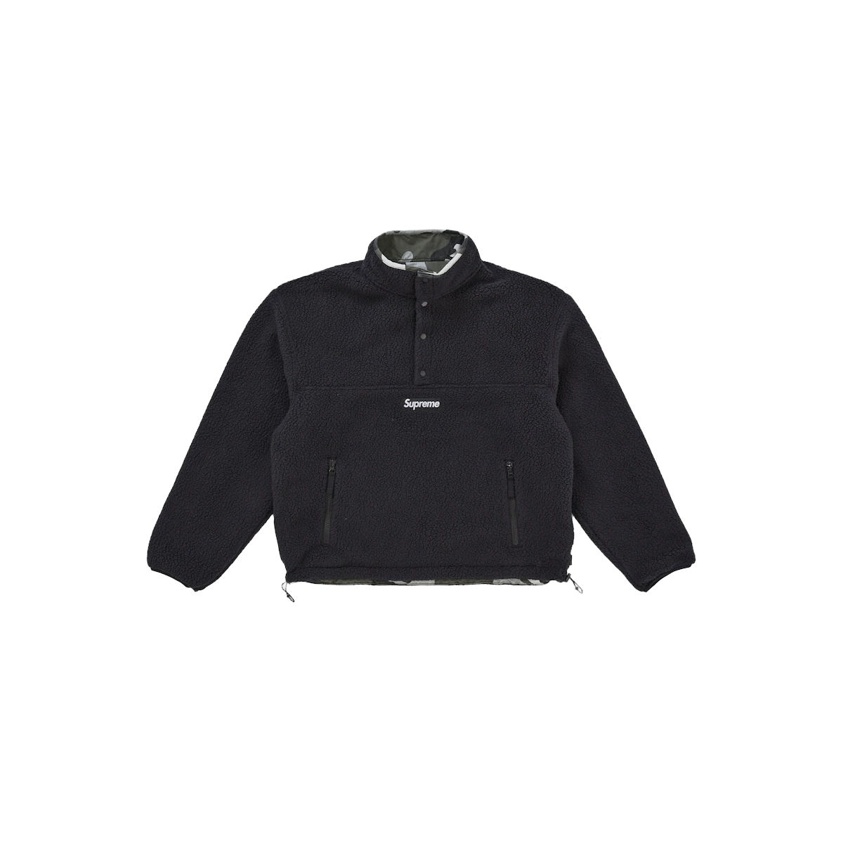 Supreme Polartec Shearling Reversible Pullover (FW25) 'Black'