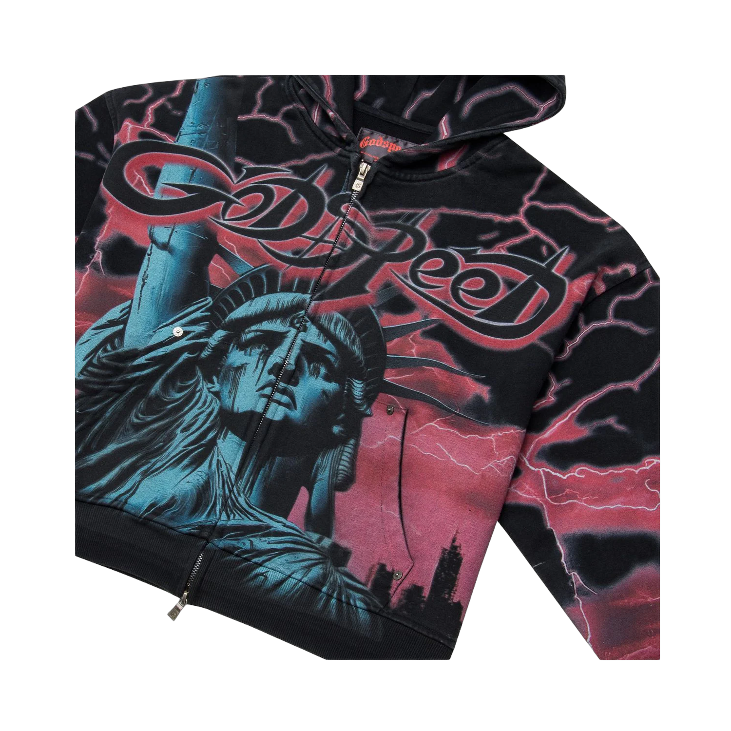 Godspeed Voltage Zip Hoodie (Red)