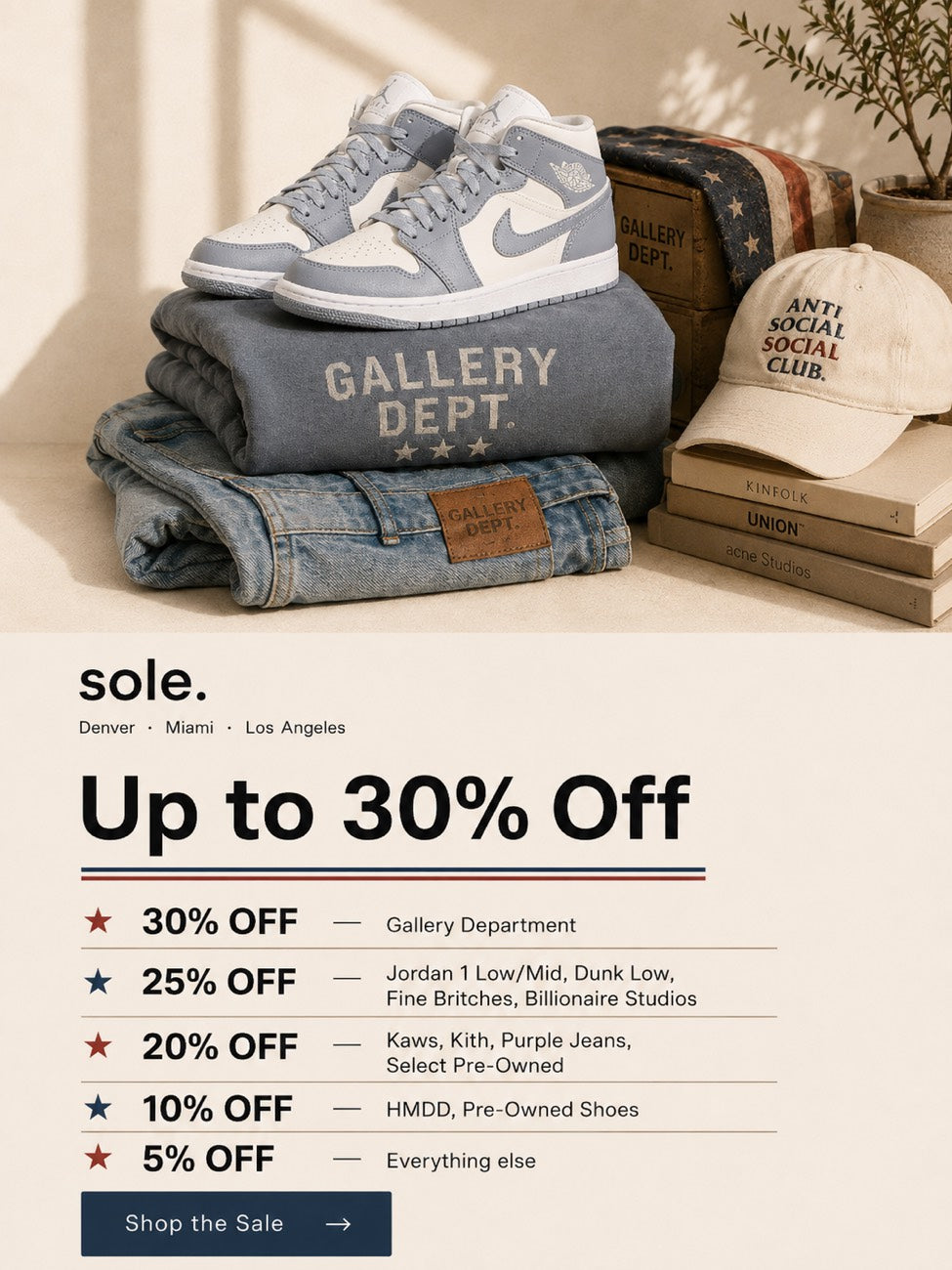 Up to 30% off — Anniversary Sale